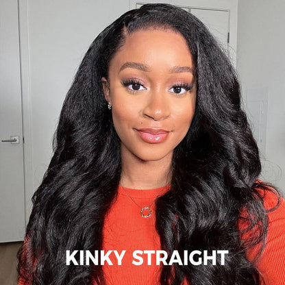 Afro Curly Wear  Half Wig 180% 250% Density Upgrade With Drawstring Cap Invisible Hairline Human Hair Wigs Beginner Friendly
